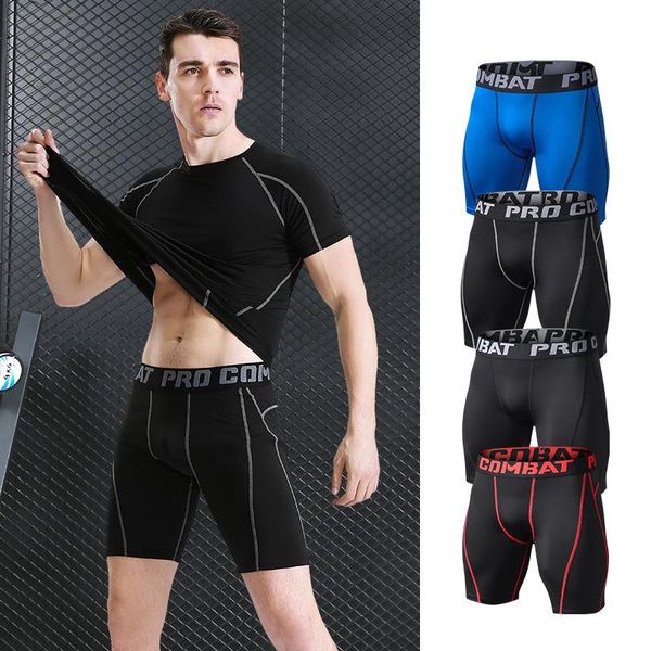 Herren -Shorts Mann Running Sport Slip Leggings Fitness Fitnessstudio Workout Compressie Mens Black Mannen Jogging Broekmen's's