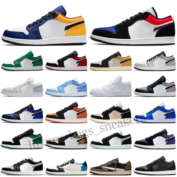 

low basketball shoes 1 1s men women sneakers cactus black white green mocha ghost university blue starfish panda mens trainers classic sport