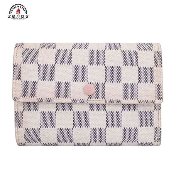 

l family designer multi-functional and large capacity embossed square lattice lady's wallet plug-in card bag can be small