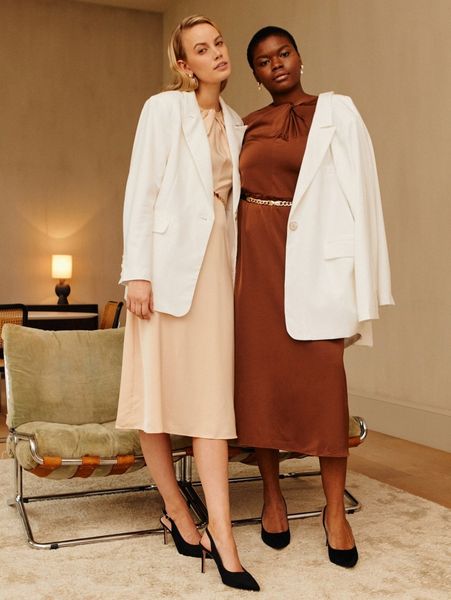 

motf premium viscose oversized blazer 71hc#, White