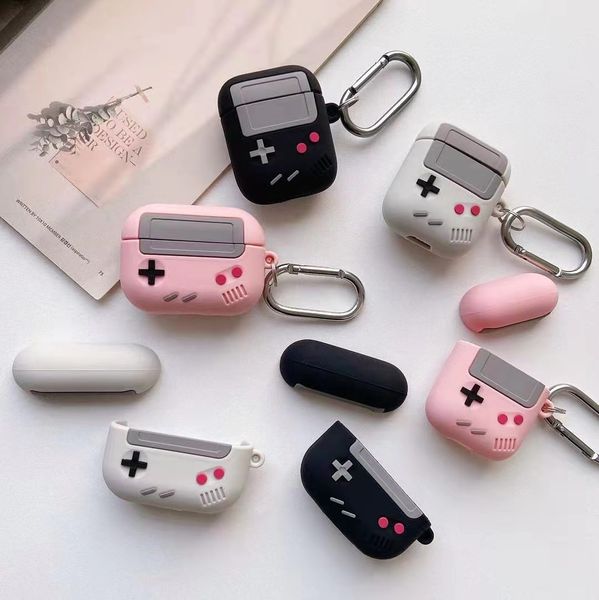 

headphone accessories game console airpod cases for airpods pro 2 1 new 3rd generation case cover 3d cartoon silicone earphone protector acc