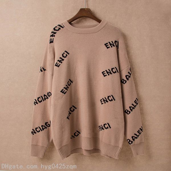 

luxury clothes womens ladies sweater women designer sweaters casual knit contrast color long-sleeved autumn fashion classic cardigan collar, White;black