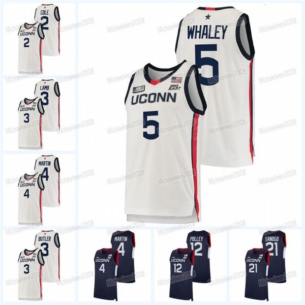 MitNess UConn Huskies 2021-22 BLM College Basketball Jersey Andre Jackson Ray Allen Rudy Gay Adama Sanogo Kemba Walker Ben Gordon Jeremy Lamb Caron