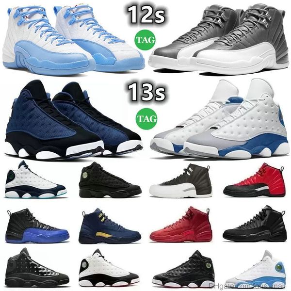 

12 13 mens basketball shoes 12s stealth unc hyper royal black taxi playoffs royalty 13s french university brave blue obsidian del sol sneake
