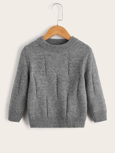 

toddler boys eyelet detail sweater she01, Blue