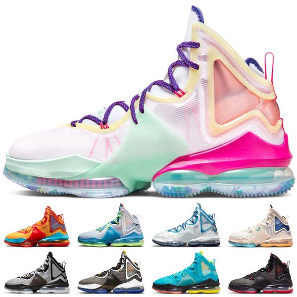 

lebrons 19 basketball shoes men valentine's day uniform hook neon greens dutch blue polarized minneapolis leopard bred mens trainers sn