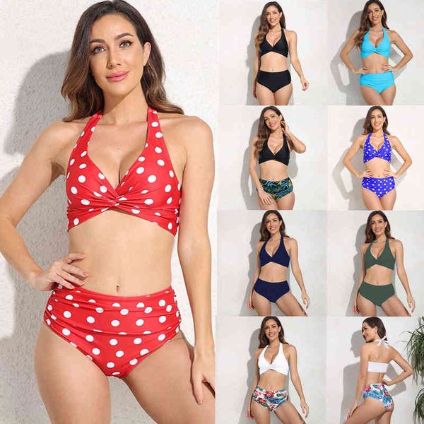 

designer women's swimwear bikini 2022 goman cht twist split swimsuit multicolor bikini swimsuit, White;black