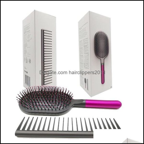

hair brushes care styling tools products seller set designed detangling comb and paddle brush fast with good quality drop delivery 202, Silver