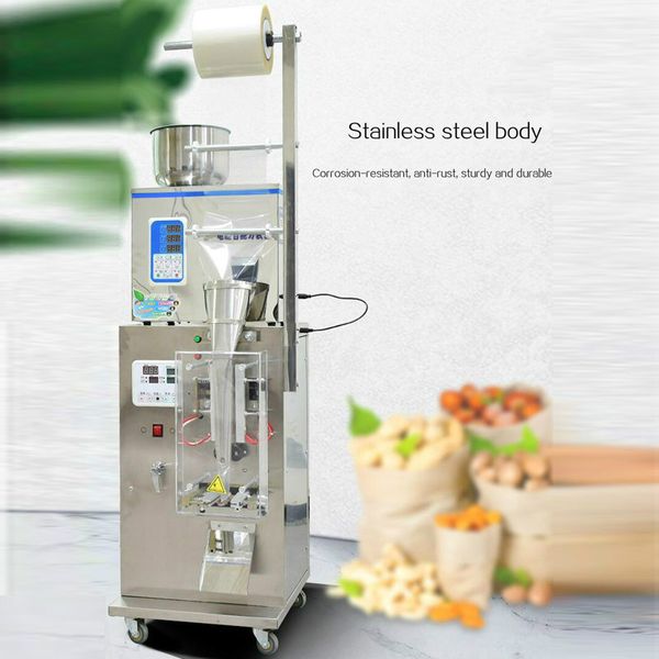 Máquina de embalagem de pesagem automática de 1-100g para máquina de fabricação de bolsas multifuncionais granulares para pó granular