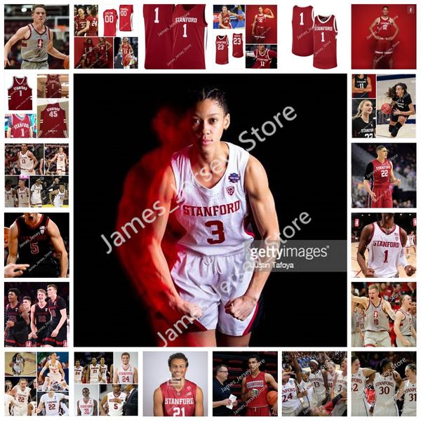 

2022 custom stitched stanford cardinal basketball jersey 30 haley jones 32 jzaniya harriel 33 hannah jump 44 kiki iriafen jenna brown anna w, Black