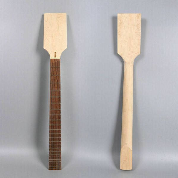 

maple electric bass guitar neck 24fret 30inch rosewood fretboard unfinished #b1