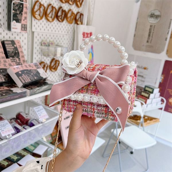 

girl handbag backpack children flower bag cute messenger shoulder bag baby coin purse candy children's day gift 220606