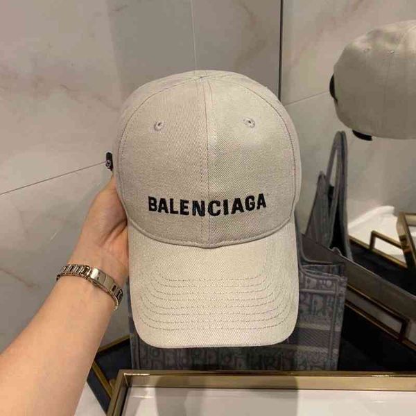 

designer balencaigass designers hat luxurys baseball hats caps korean version of cotton embroidered star men's and women's duck to, Blue;gray
