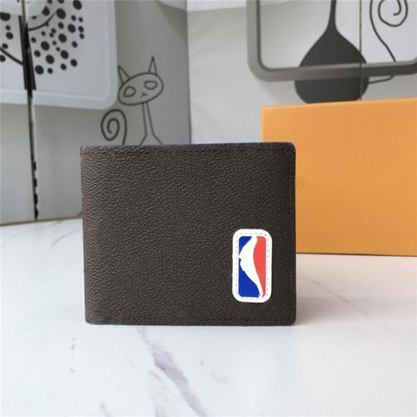 

2021 fashion flowers designer wallets luxurys men women leather bags high q203s, Red;black