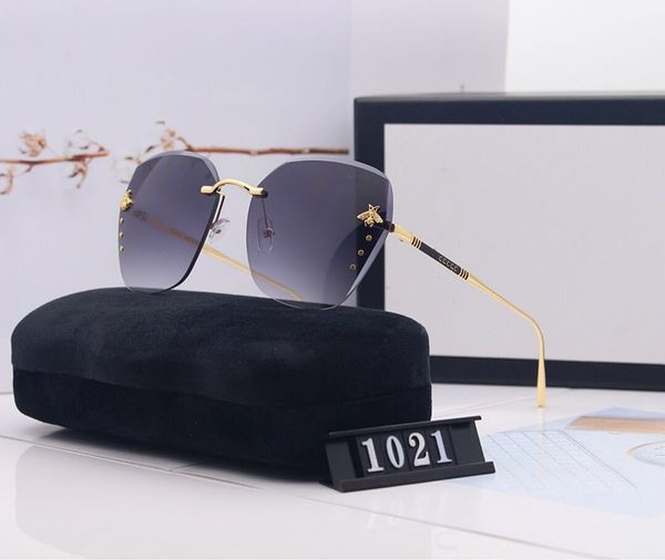 

Luxury Oval Sunglasses for Men Designer Summer Shades Polarized Eyeglasses Black Vintage Oversized Sun Glasses of Women Male Sunglass with Box