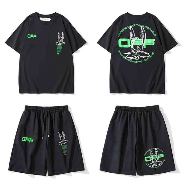 

2022 factory tide brand clothing wholesale summer fashion off new casual pants cotton ordinary black middle waist shorts guard, White;black