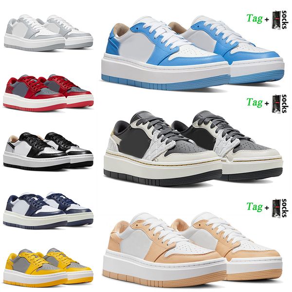 

jorrden 1 low basketball shoes fashion women mend jumpman elevate 1s black white onxy removable beads university blue unlv wolf grey platfor