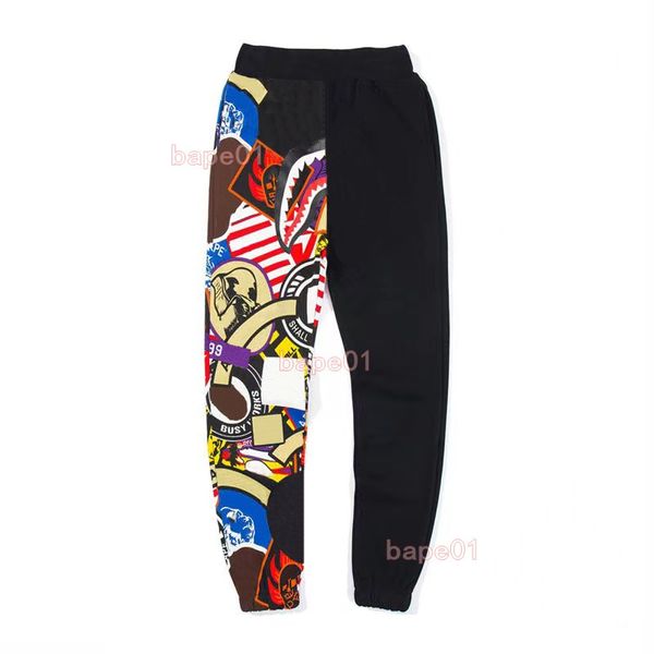 

harem mens designer pants famous men joggers woman streetwear casual camouflage trousers sweatpants beam foot trousers size m-2xl yift, Black
