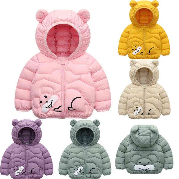 Neue Cartoon Maus Winter Jungen Mädchen Jacke Warm Halten Mit Kapuze Unten Jacke Für Kinder Geburtstag Weihnachten Geschenk Oberbekleidung J220718