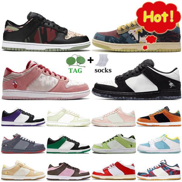 

2022 sb low vintage canvas men women running casual shoes black multi camo acg terra zebra dusty olive lagoon pulse classic green community