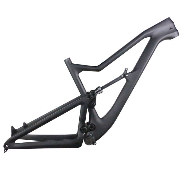 Tam Süspansiyon Enduro MTB Frame FM830 29ER 148X12mm BB92 Pres-in Karbon Fiber 2.4 Çatal Seyahat 170mm