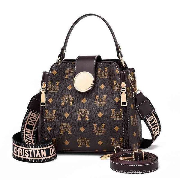 

70% factory online sale bucket bag female wide strap single shoulder handbag