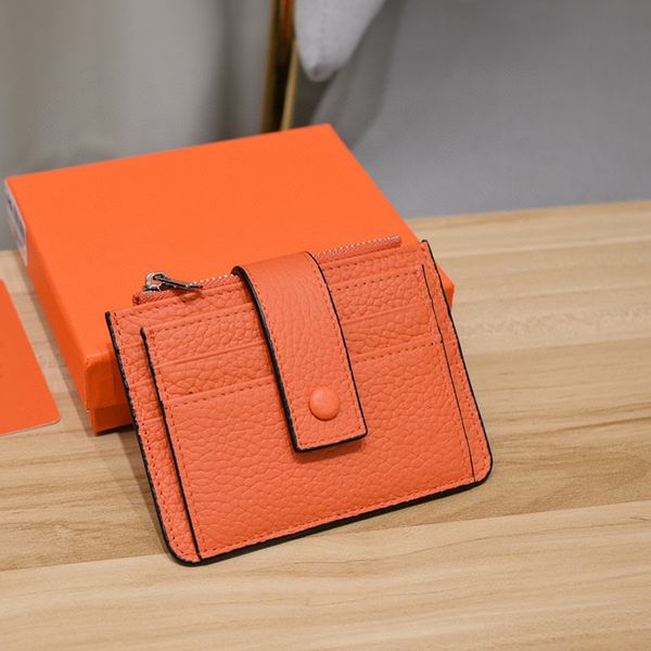 

2022 trend new h letter sheepskin buckle zipper short wallet ladies luxury charm fashion wallet card holder, Red;black