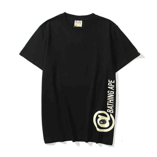 

men's t-shirts summer men's fashion brand casual short sleeve loose half sleeve t-shirt o4xy, White;black