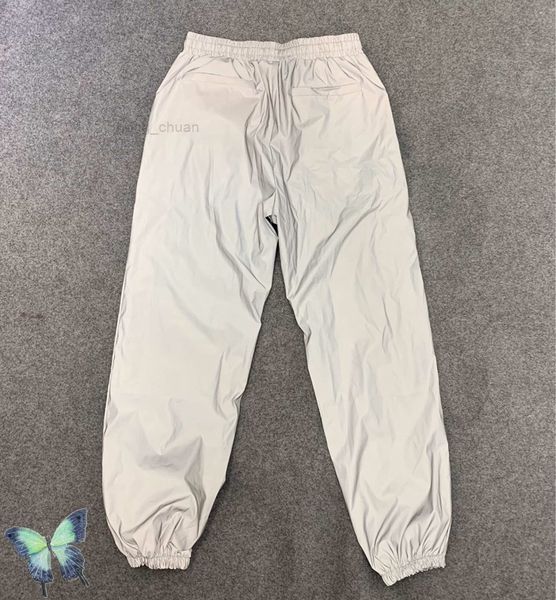 

reflective mesh 3m sports trousers elastics men women pants, Black;brown