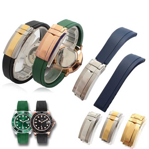 

watch bands.watch accessories rubber watchband, Black;brown