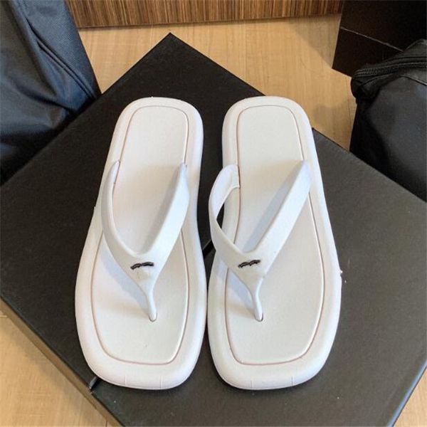 

designer sandals for women flats slippers classic non-slip platform slides summer ladies beach flip flops, Black