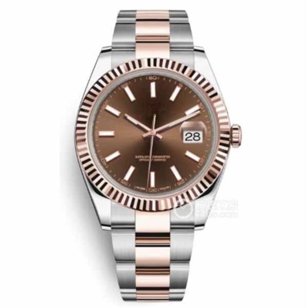 

19 style luxury watch 41mm 126331 126333 126334 automatic watch diamond watch ceramic bezel sapphire 2813 movement mens watches wr2573, Slivery;brown