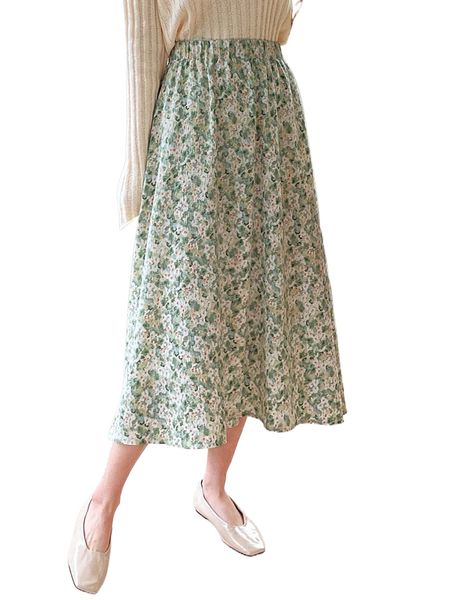 

dazy ditsy floral flared skirt j5nf#, Black