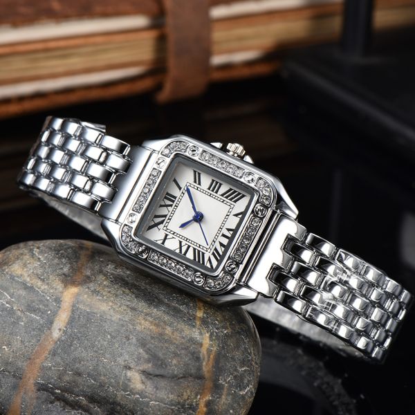 

women watches stone case rose gold quartz movement jewelry clasp fashion design watch splash waterproof wristwatch montre de luxe, Slivery;golden