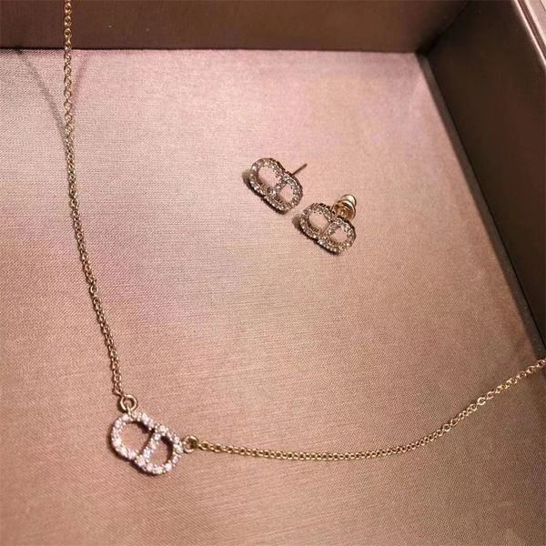 

80% off wholesale shop simple reproduction sterling silver girlfriend diamond inlaid english ins earrings, Golden