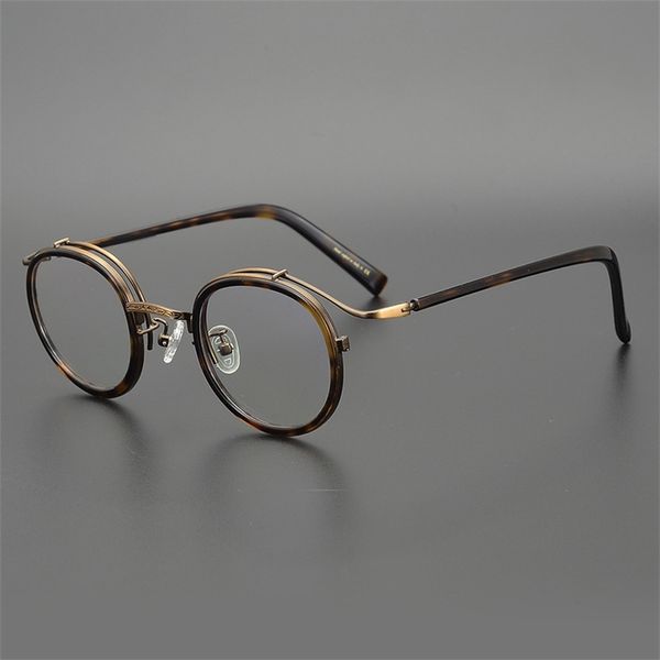 

80% off stores online handmade round spectacle frame classical hu ge same literary hawksbill myopia frame male, White;black