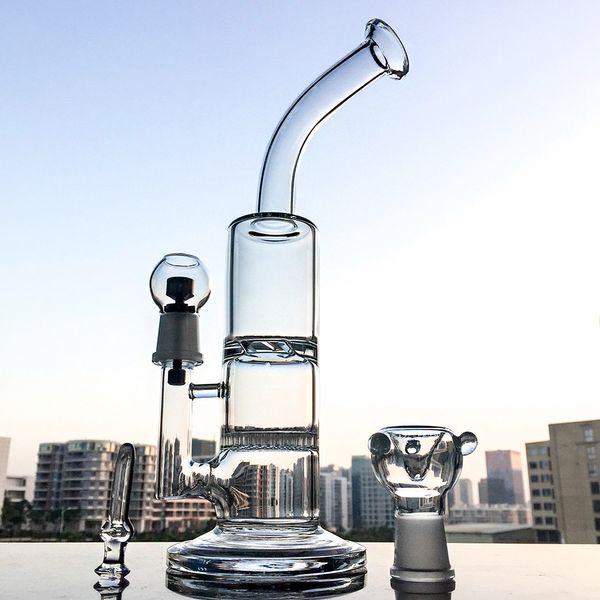 Großhandel Heady BeeComb Wasserpfeifen Glas Bong Turbine Öl Dab Rigs Scheibe pro Wasserpfeifen 18mm Innengelenk mit Schüssel