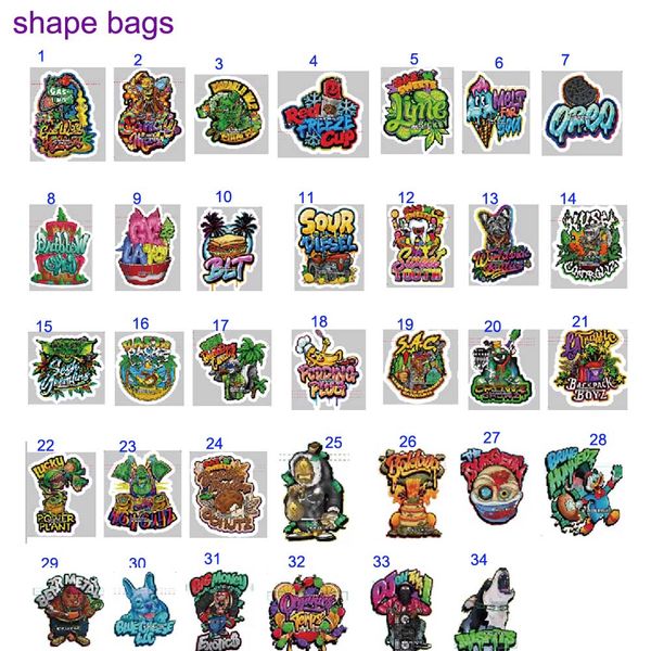 

3.5 mylar packaging shape bags custom jokes up jungle boys 420 flower smell proof zipper package backpackboys runtz