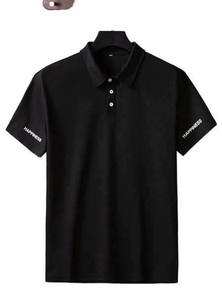 

men letter graphic polo shirt 58ut#, White;black