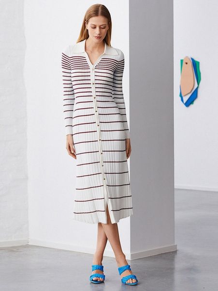 

motf premium wool mix fitted sweater dress z4cr#, White;black