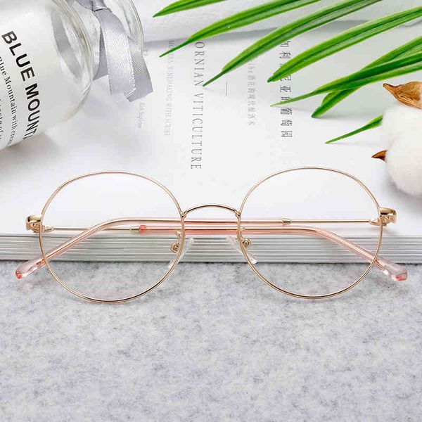 

sunglasses short-sighted spectacle frame women's fashion korean student round glasses thin face decorative flat lens 030 rjyq, White;black