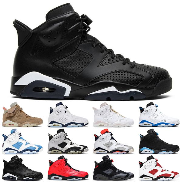 

6s iron grey men women basketball shoes retro university sport blue jumpman 6 bordeaux mens trainer sports sneakers, Black