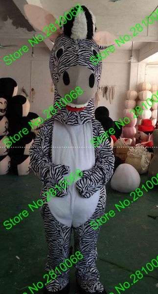 Mascot Boneca Traje Syflyno pode ser lavado com água EVA Material Capacete Zebra Mascote Trajes Filme Props Party Cartoon Fato 482