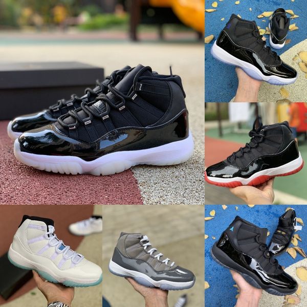 

2022 jumpman jubilee 11 11s high basketball shoes jorden cool grey legend blue playoffs bred space jam gamma blue easter concord 45 low colu, Black