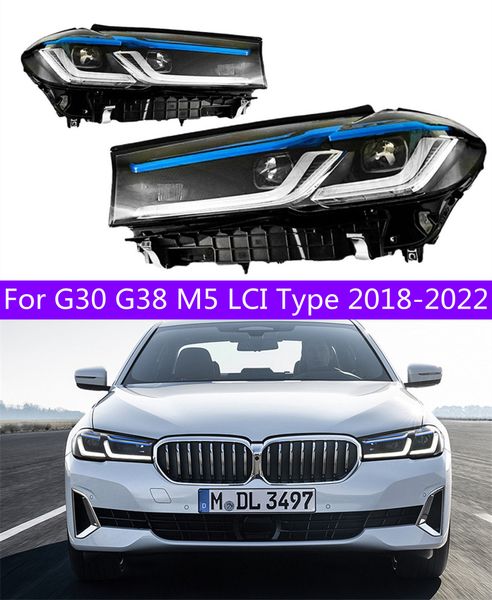 

led headlights for g30 g38 m5 lci type front head lights 20 18-2022 replacement drl daytime light high beam