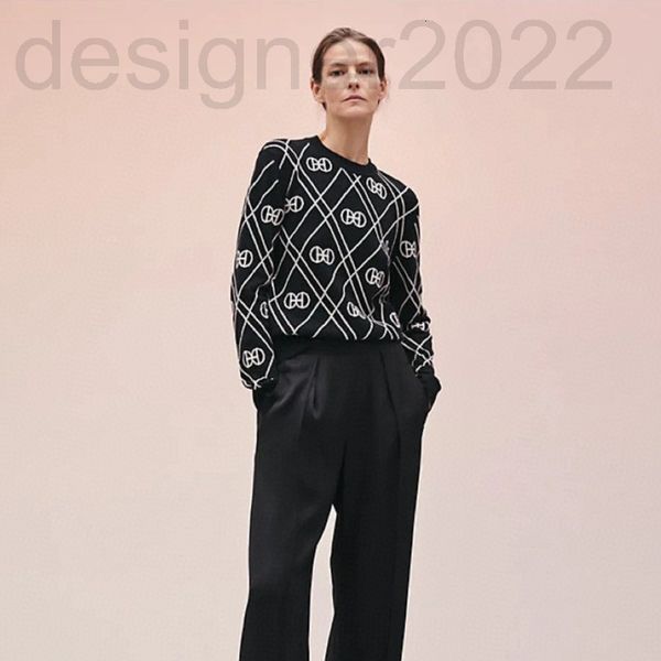 

women's knits & tees designer shenzhen nanyou hems women's cashmere double knit sweater chain jacquard bottomed wear q4i1, White