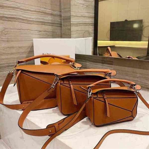

crossbody bag fashion geometric puzzle tote women handbag leather pure color shoulder simple atmosphere messenger purse change wal296x