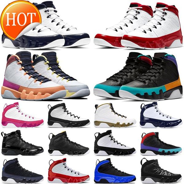 

men basketball shoes jumpman 9s 9 change the world university blue gold gym red racer bred dream do it mens trainers sports sneakers j, Black
