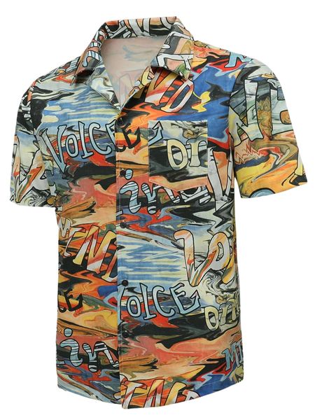 

men letter graphic shirt 899n#, White;black