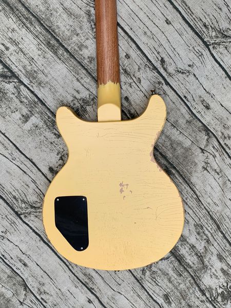 

aged/relic custom electric guitar 1pc body&neck seethru body finish